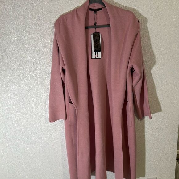 NWT- Maxsport- long open cardigan- petal pink- Size XL - Picture 1 of 10